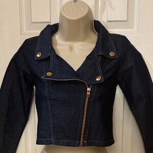 Vince Camuto Girls dark Blue Denim Jean Jacket 7